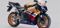 Honda Fireblade in Weltmeister-Farben