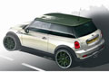 Ein Jubel-Mini mit einer Million Mini auf dem Dach