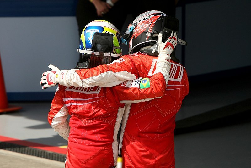 Räikkönen und Massa: Zwei glückliche Ferraristi