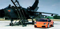 Videoimpression - Lamborghini Murcielago LP640 + Kampfjet