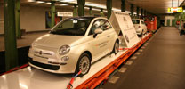 Video - Fiat 500 in der Berliner U-Bahn