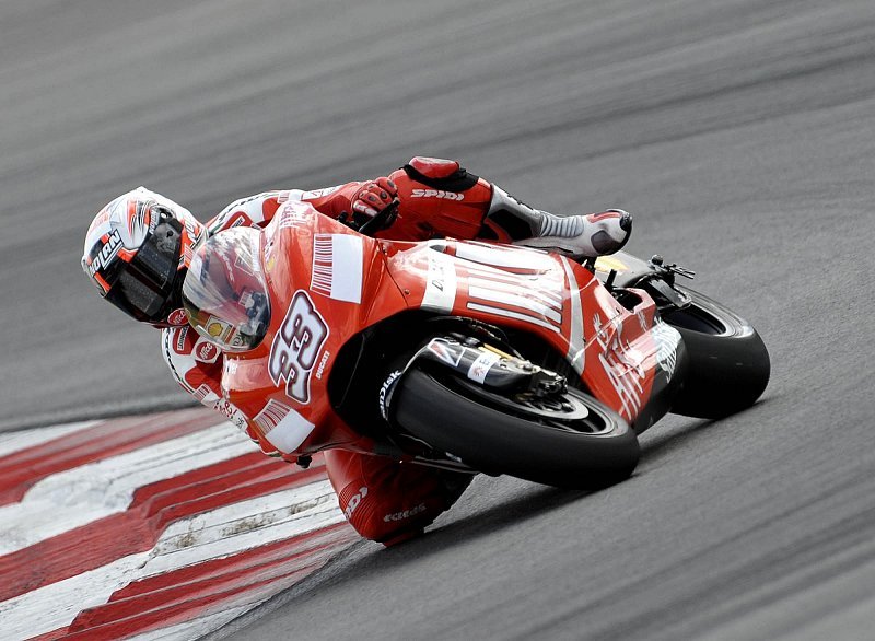 Die Ducatis: Auch Melandri war zufrieden