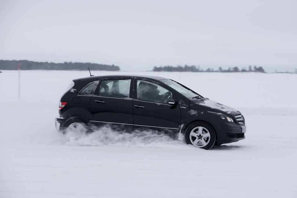 Mercedes-Benz B-Klasse F-Cell im Wintertest