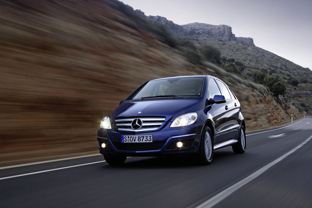 Mercedes-Benz B-Klasse mit Start-Stopp-Automatik und Erdgas
