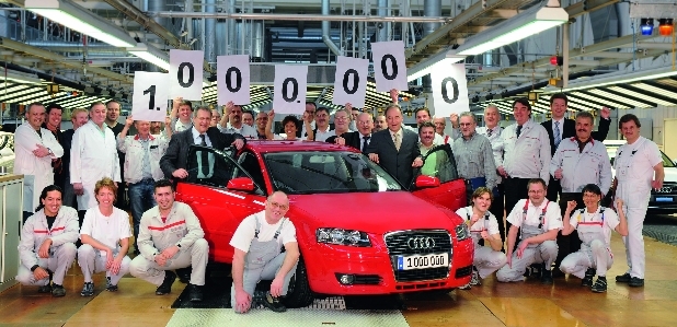 Millionster Audi A3 der zweiten Generation rollt vom Band