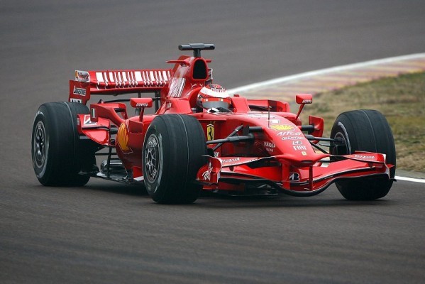 Räikkönen dreht erste Runden: F2008 Jungfernfahrt