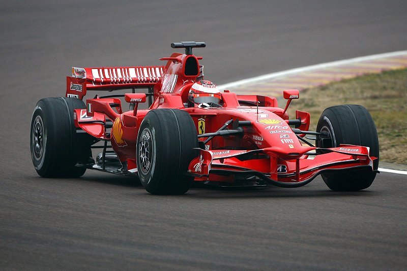 Räikkönen dreht erste Runden: F2008 Jungfernfahrt