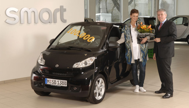 Smart liefert den 100 000sten Smart Fortwo aus