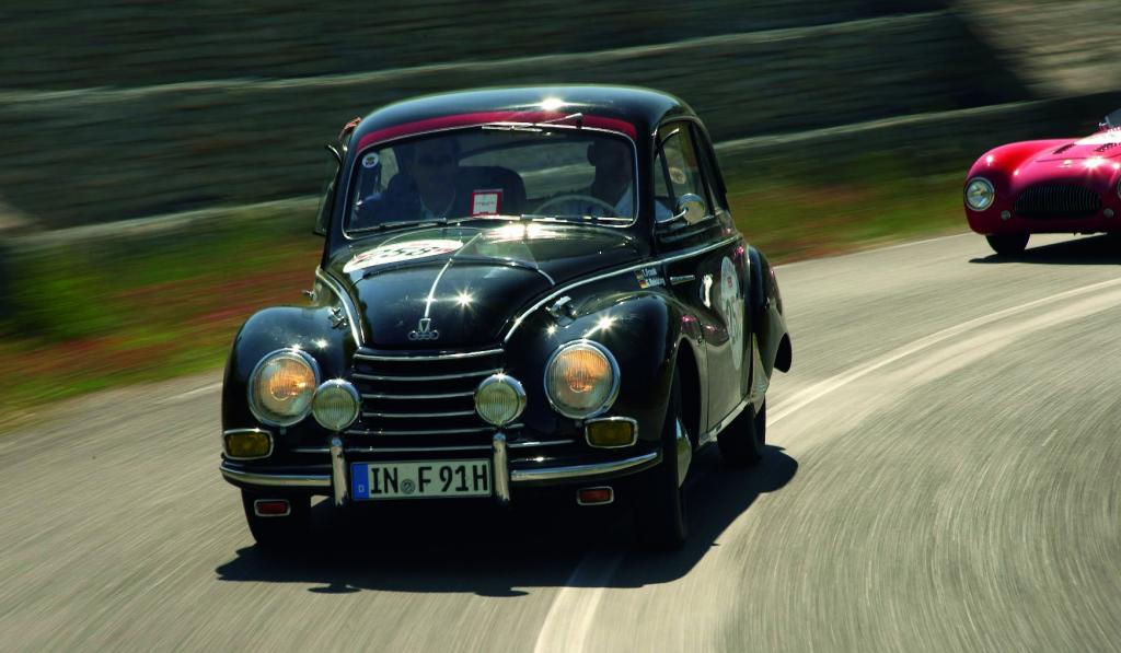 Audi Tradition mit sechs Autos auf der Mille Miglia