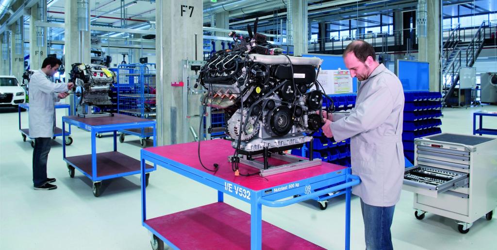 Audi-Vorseriencenter vernetzt Produktion und Technische Entwicklung