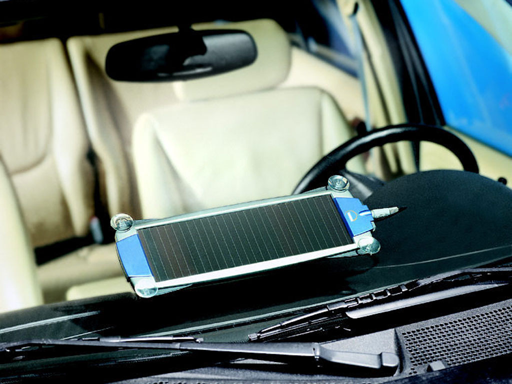 Solaranlage für die Autobatterie