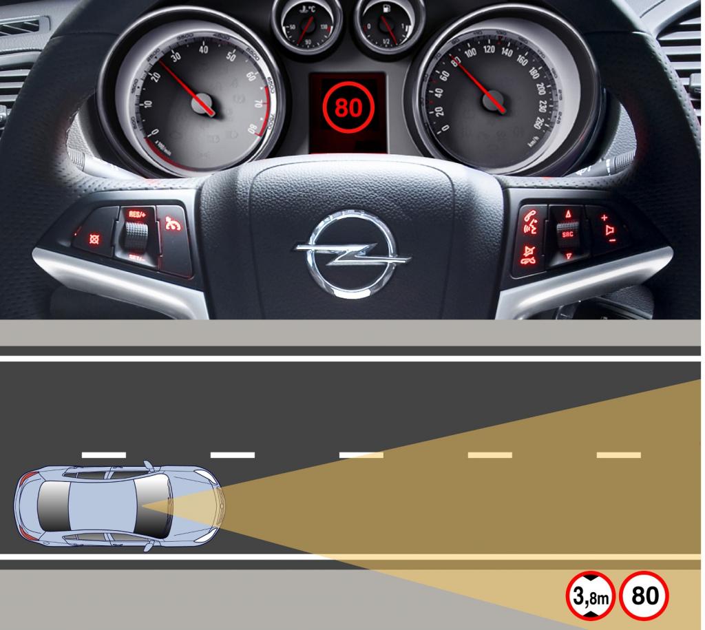 ''Opel-Auge'' warnt vor Spurabweichung und Tempolimits