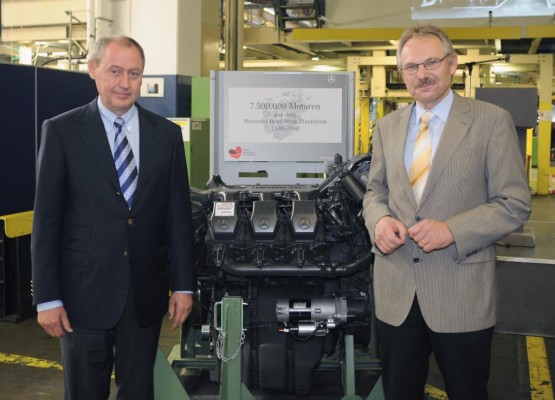 7,5-millionster Mercedes-Benz-Motor aus Mannheim