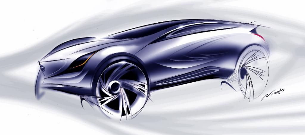 Mazdas Sports-Crossover-Konzeptstudie In Moskau