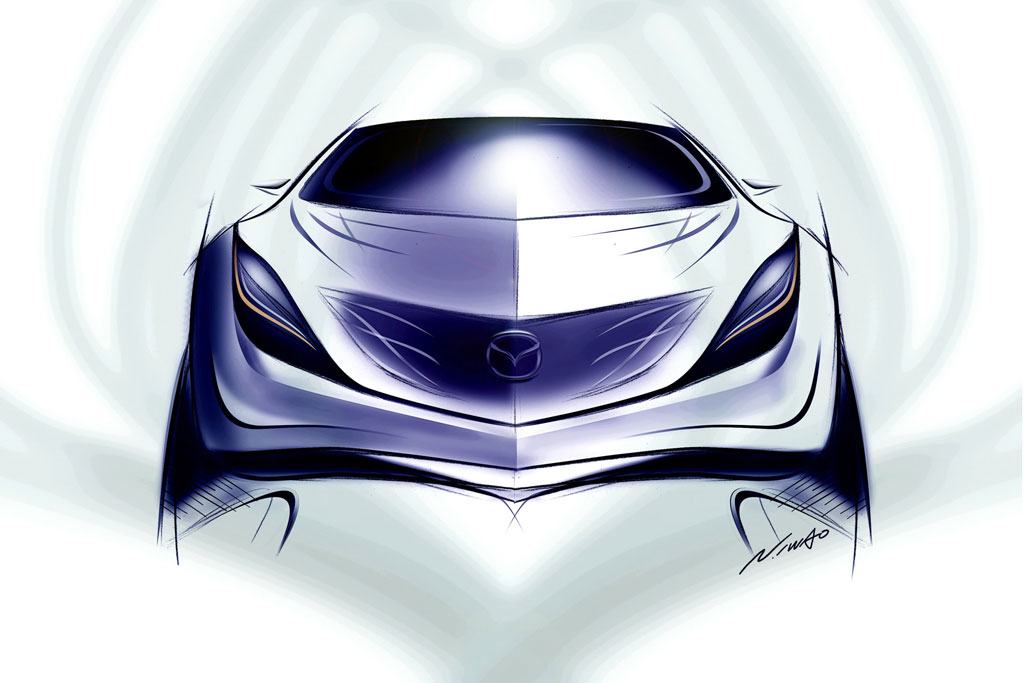 Mazda stellt in Moskau die Studie Kazamai vor