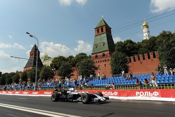 Williams in Moskaus Straßen: Formel 1 am Kreml