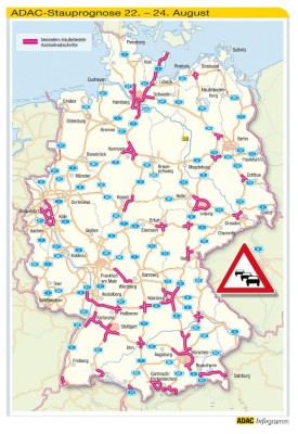 Die ADAC-Stauprognose für das Wochenende
