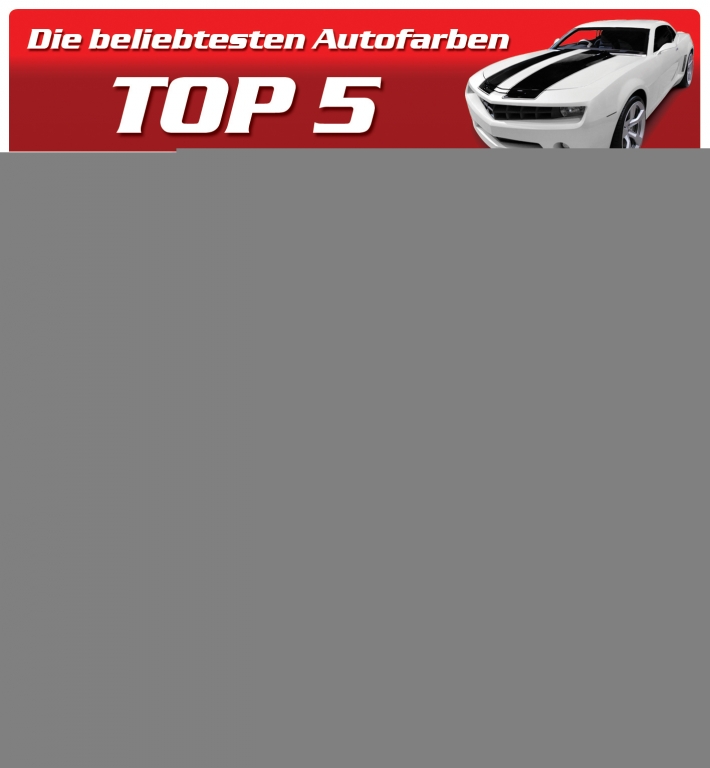 Schwarz ist die beliebteste Autofarbe