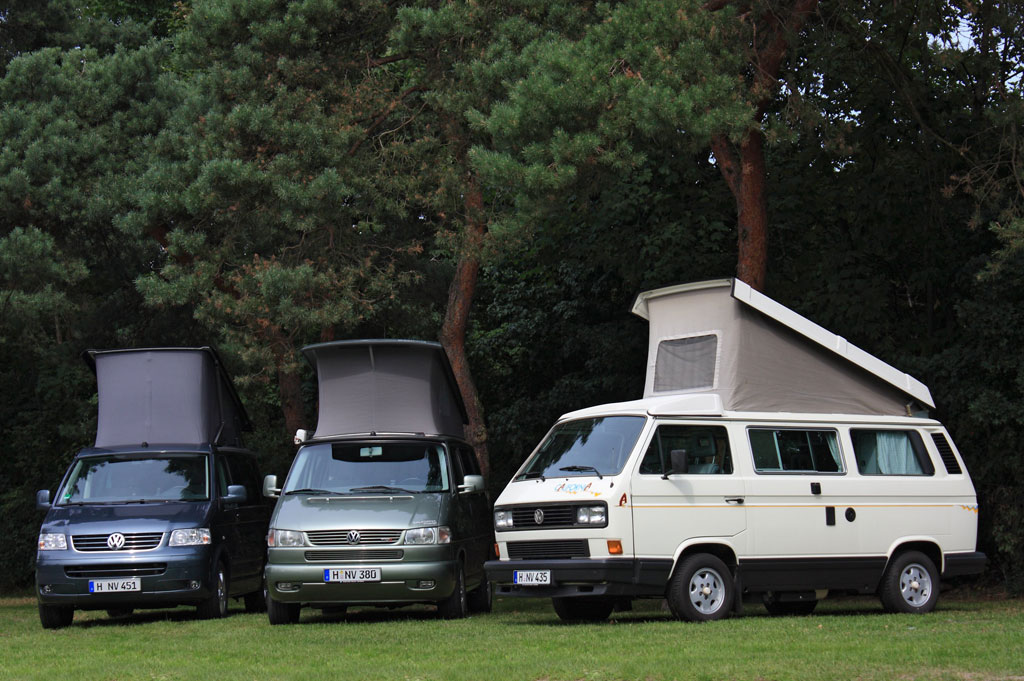 VW feiert auf dem Caravan-Salon 20 jähriges Jubiläum des California