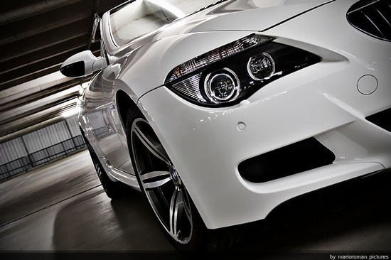 Weiße Raubkatze : BMW M6 Cabriolet