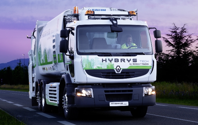 Renault setzt Hybrid-Müllwagen in Lyon ein