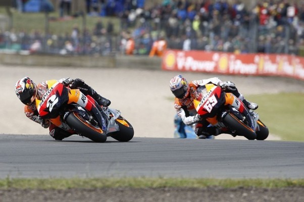 Kein perfekter Abschluss für Hayden und Pedrosa: Der Blick ging nach vorne