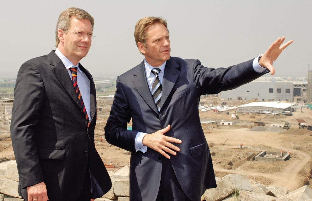 Ministerpräsident Wulff besucht Volkswagen-Werk in Indien