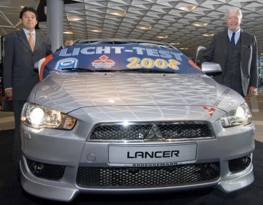Mitsubishi Lancer Hauptpreis beim „Licht-Test 2008“