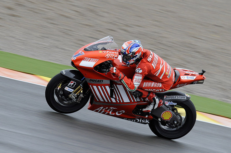 Stoner dominiert das Warm-up: Repsol Honda fast ganz in weiß