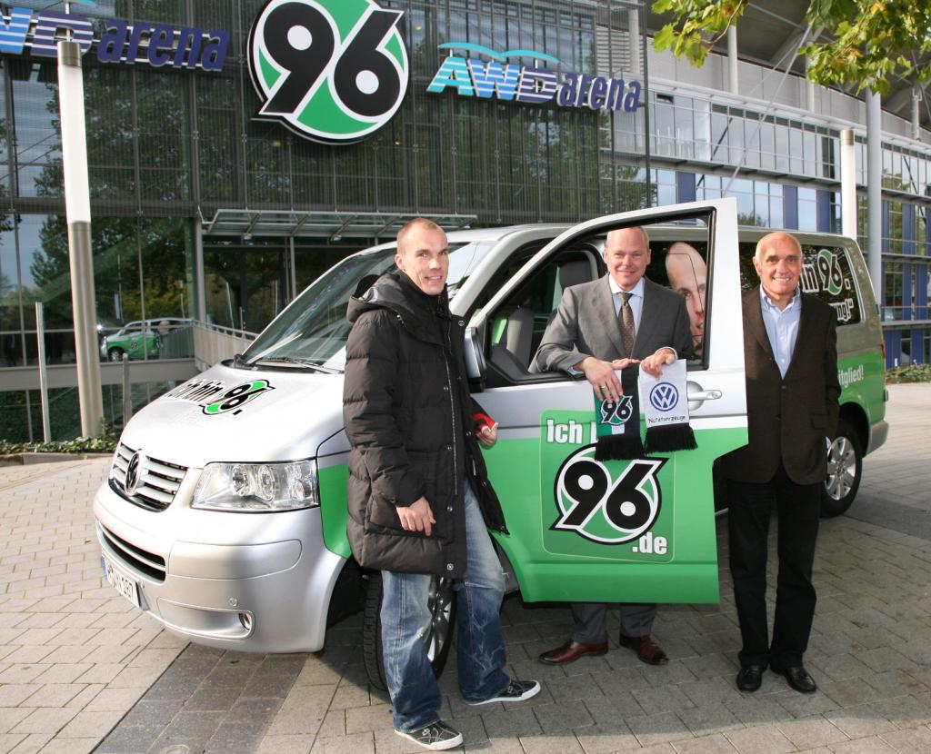 Volkswagen Nutzfahrzeuge unterstützt Mitgliederwerbung von Hannover 96