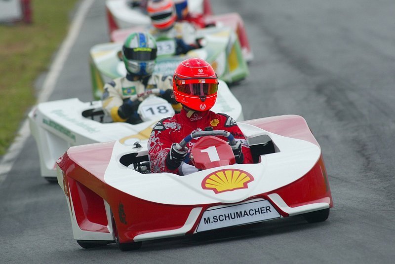 Massas hochkarätiges Kart-Feld: Schumacher, Gordon, Barros...
