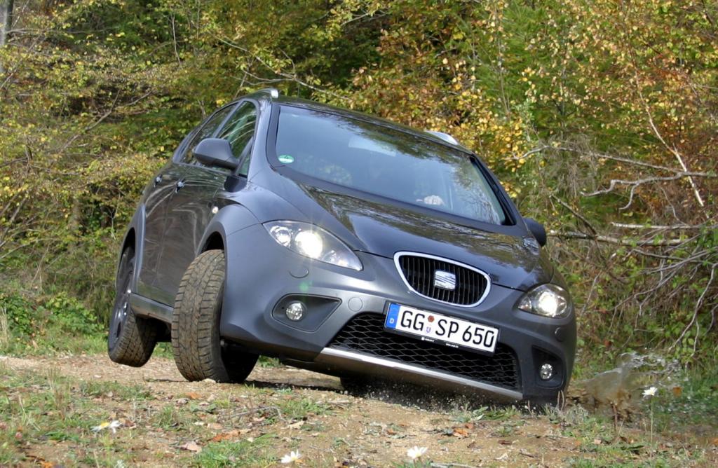 Mit modifiziertem Seat Altea Freetrack ins Gelände - ein Eindruck 