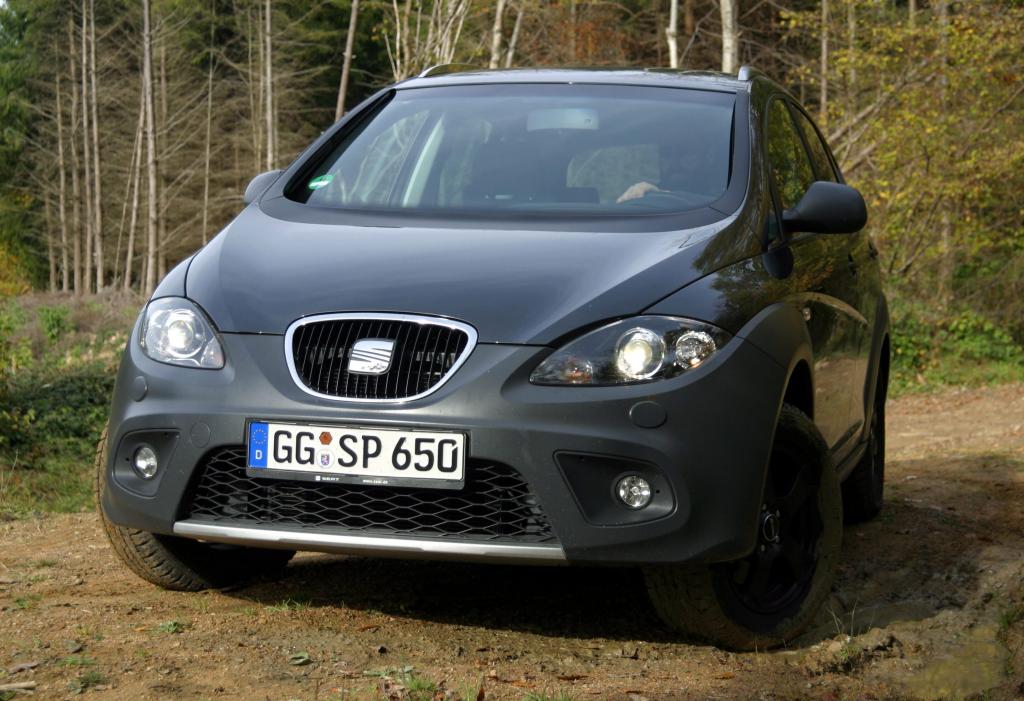 Mit modifiziertem Seat Altea Freetrack ins Gelände - ein Eindruck 