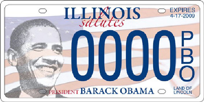 Kfz-Kennzeichen für Obama-Fans 