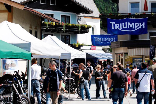 Motorrad-Treffen von Triumph in Österreich 