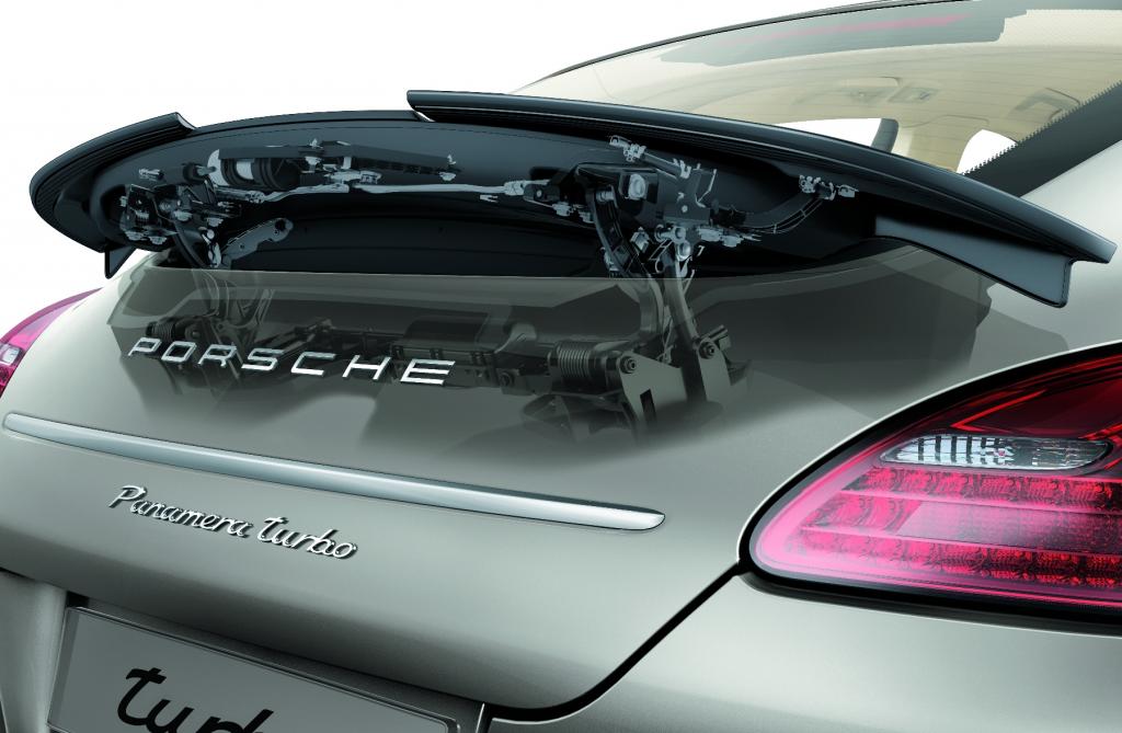 Fünf technische Neuerungen haben im Porsche Panamera Premiere