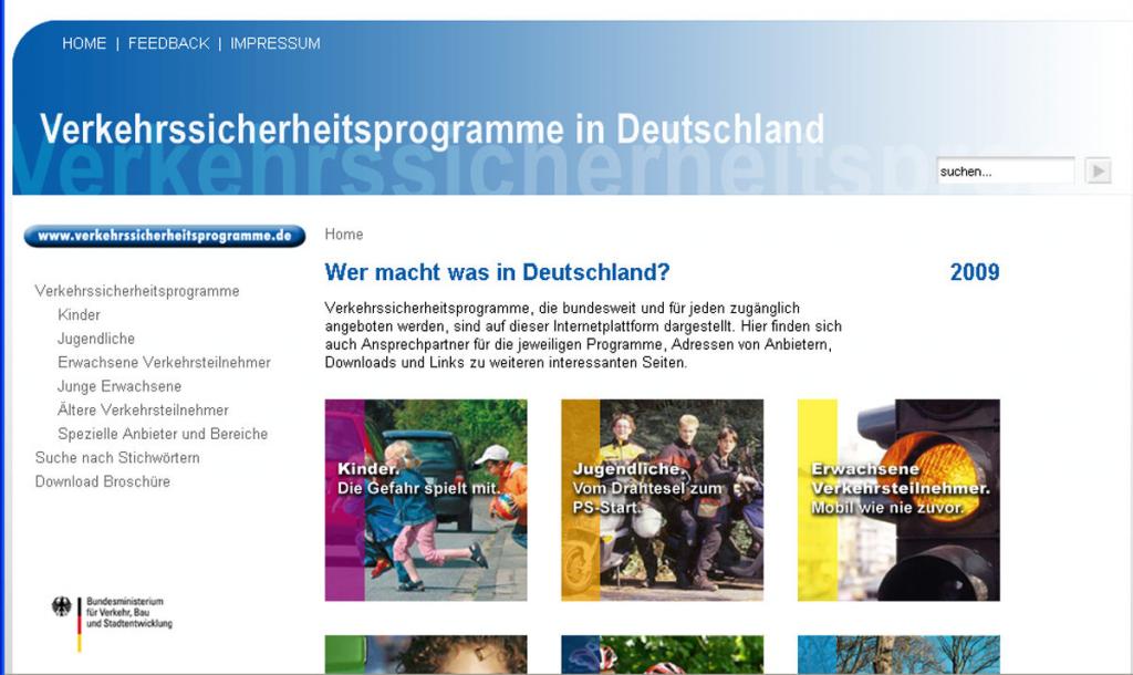 Neue Internet-Seite informiert über Verkehrssicherheit 