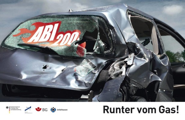 Neue Plakat-Serie bei ''Runter vom Gas''