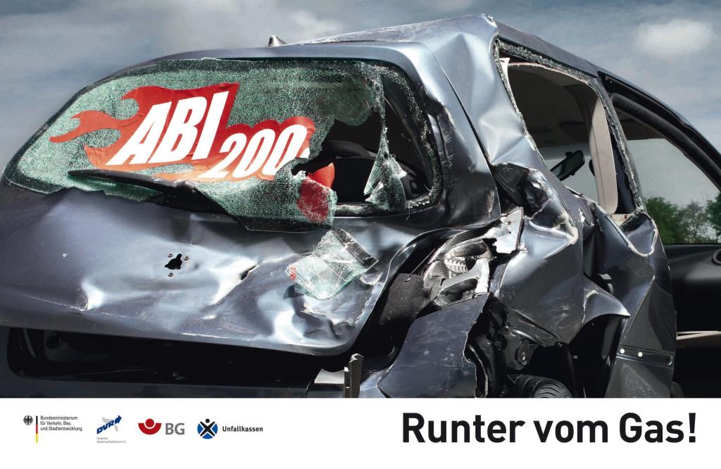Neue Plakat-Serie bei ''Runter vom Gas''