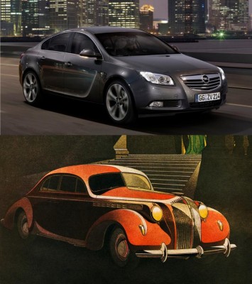 Ausstellung von Opel-Werbegrafiken Bernd Reuters aus der 30er Jahren