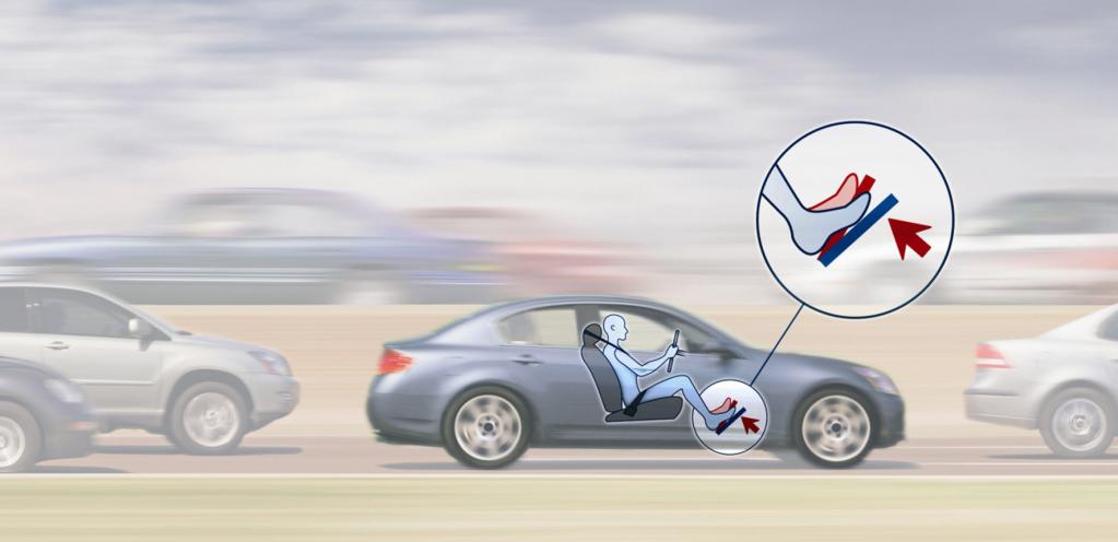 Das Gaspedal fordert zum Schalten auf 