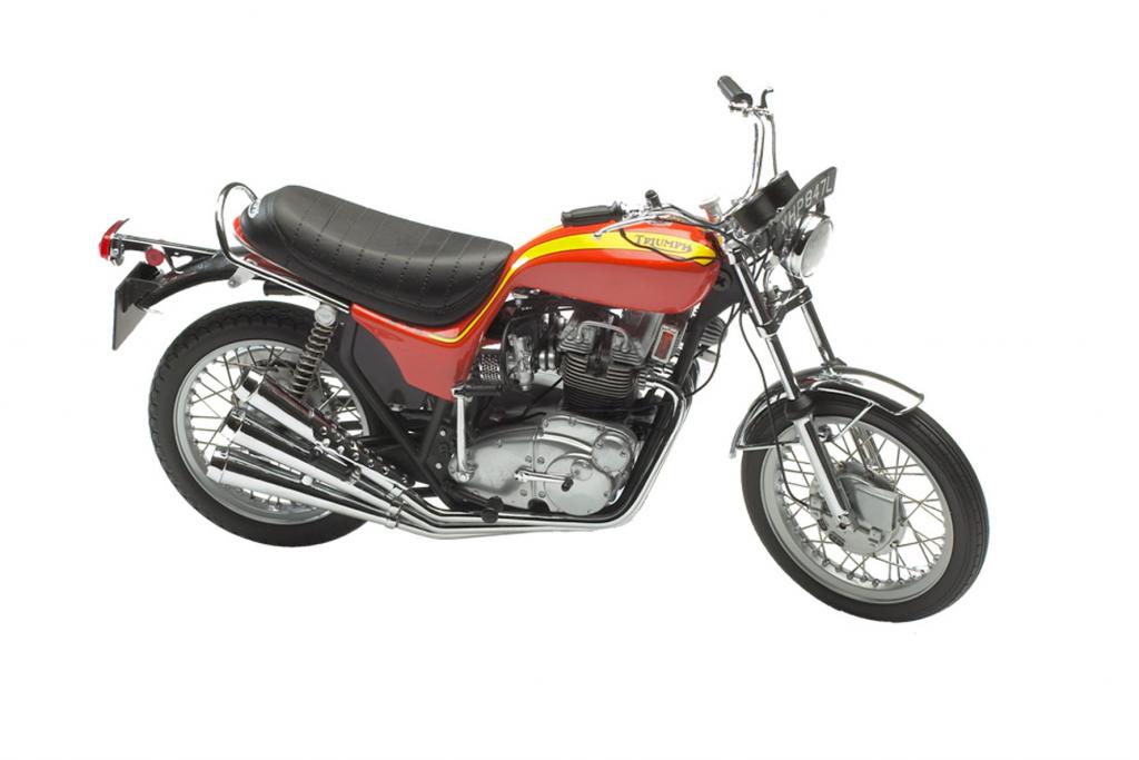 Motorräder in Miniatur von Triumph 