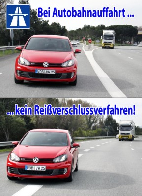 Reißverschlussprinzip gilt nicht für Autobahn-Auffahrten