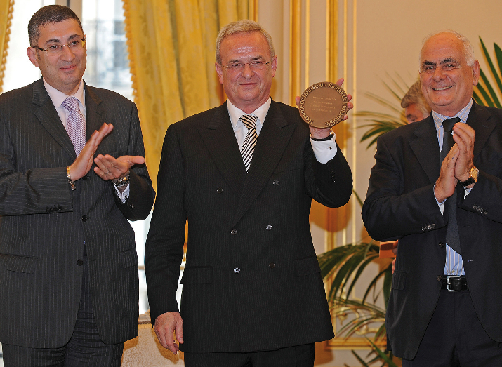 Winterkorn in Paris als ''Mann des Jahres 2008'' ausgezeichnet