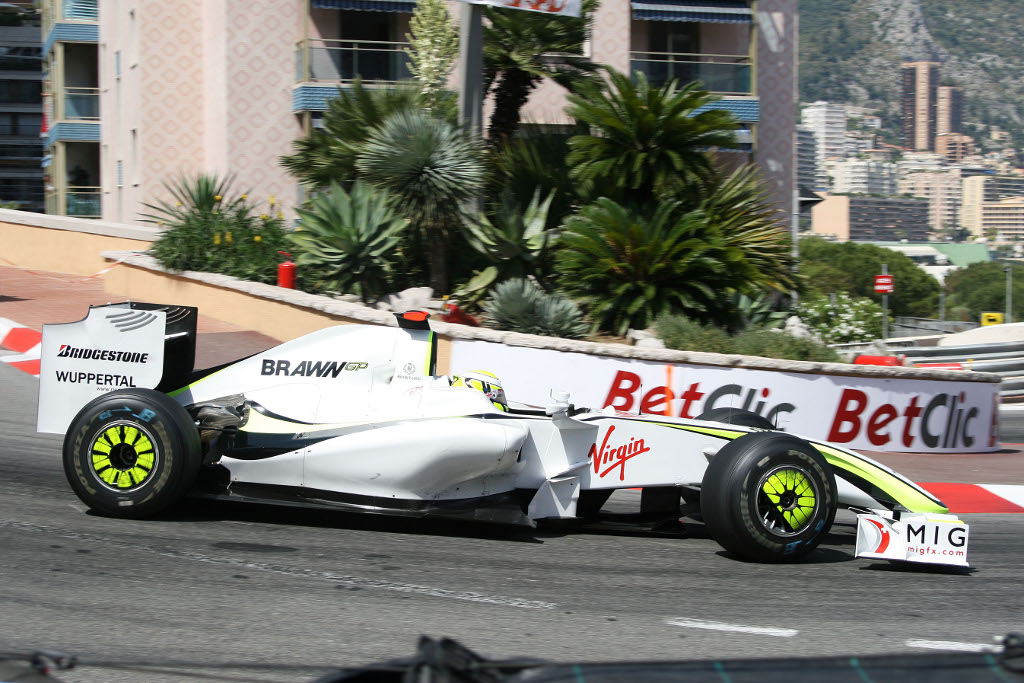 Motorsport: Doppelsieg für Brawn GP im Fürstentum: Jenson Button mit Siegersprint