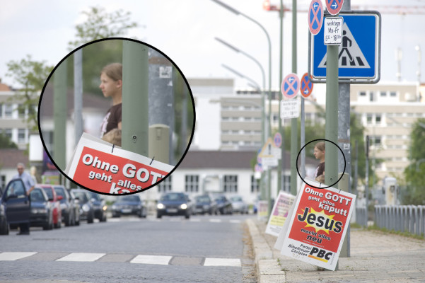 Wahlplakate können Verkehrssicherheit gefährden