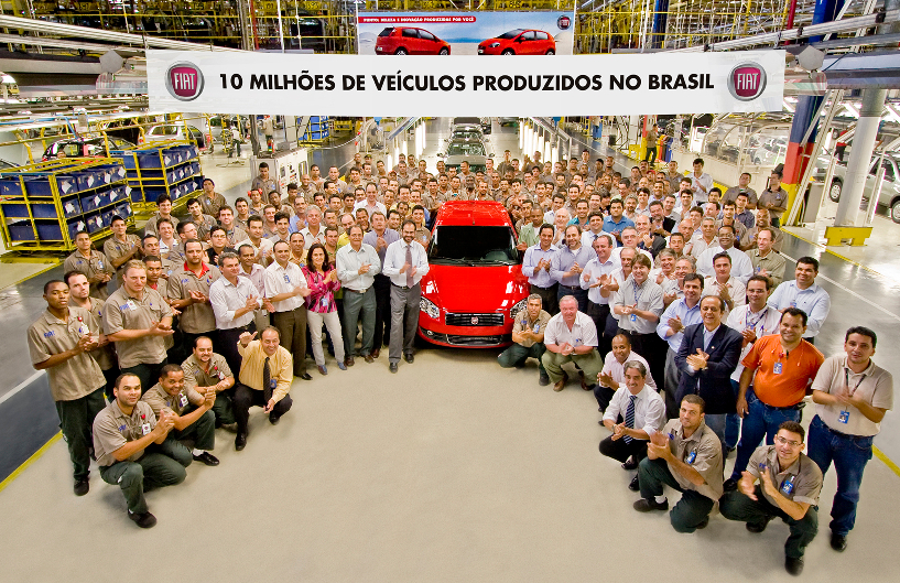 Fiat-Produktion in Brasilien überschreitet 10-Millionen-Marke