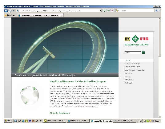 Schaeffler-Gruppe mit neuem Internetauftritt
