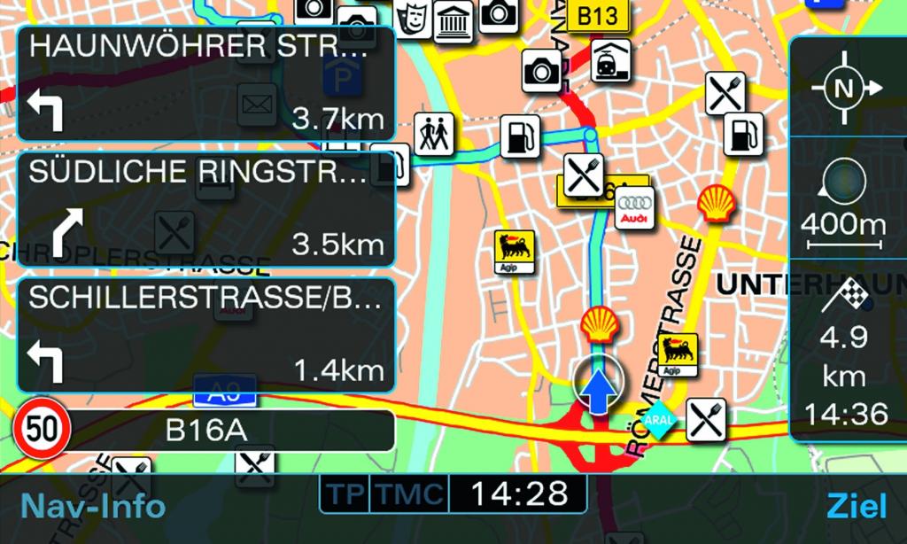 Audi überarbeitet Navigationssystem plus