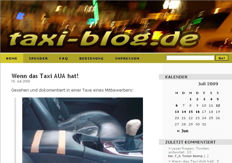 Blog-Empfehlung: Das Taxi-Blog Ein verlässlicher Partner auf 4 Rädern.